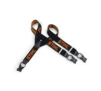 STIHL Profi-Hosenträger schwarz/orange, zum Knöpfen, für alle Bundhosen, Länge 110 cm