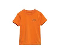 STIHL T-Shirt KIDS orange Gr. 122-128, Bio-Baumwolle, Rundhals, schwarzer STIHL-Aufdruck