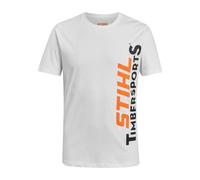 STIHL T-Shirt LOGO VERTICAL Gr. XS, weißes Baumwoll-T-Shirt für Herren - STIHLTIMBERSPORTS®