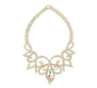 (Stil B) Bauchtanz Halskette Performances Strass Schmuck Bling Dance Zubehör