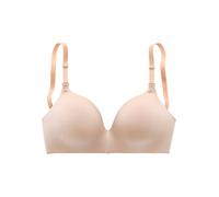 Still-BH LASCANA, Damen, Gr. 75, Cup C, toffee, Microtouch, Obermaterial: 68% Polyamid, 16% Elasthan, 16% Polyester, Basic, BHs Still-BH, ohne Bügel, mit leicht wattierter Schale (84189008-75) toffee