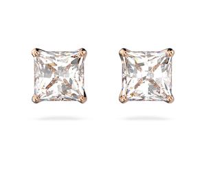 Stilla Attract Ohrstecker, Kissenschliff, Weiß, Roségold-Legierungsschicht OS