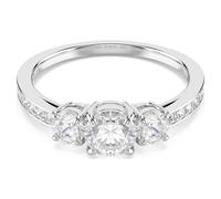 Swarovski Damen-Damenring Metall 17 Swarovski-Kristall 52 Silber 32023789