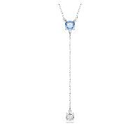 Swarovski Stilla Halskette, ausgefallenes blaues, rhodiumplattiertes Rhodium