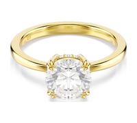 Stilla Cocktailring, Rundschliff, Weiß, 18K Goldbeschichtet 55