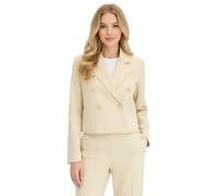 stillvoller Kurzblazer für Damen mit Schmuckknöpfen Ausgeh-Blazer Business-Blazer 950017 Beige 52