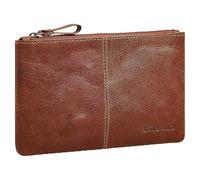 STILORD "Adil Banktasche Leder Herren Geldtasche Damen klein Echtleder Geldscheintasche flach Vintage Clutch Etui Geldbörse Reiseorganizer Tasche für Bargeld & Karten Farbe:Milano - braun