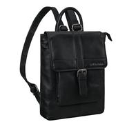 STILORD 'Agnes' Damen Rucksack klein Elegant Damenrucksack Leder Vintage Cityrucksack kleiner Lederrucksack Daypack für Arbeit Reisen Echtleder, Farbe:schwarz