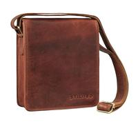 STILORD Akito Umhängetasche Herren Leder Klein - Ideal für Alltag Reise oder Stadt-Bummel - Mit Tabletfach für 8,4 Zoll iPad - Ledertasche Herren Klein aus Echtleder Farbe:Porto - Cognac