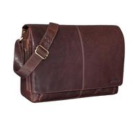 STILORD 'Alex' Vintage Ledertasche Männer Frauen Businesstasche zum Umhängen 15,6 Zoll Laptoptasche Aktentasche Unitasche Umhängetasche Leder, Farbe:maraska - dunkelbraun