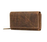 STILORD "Alissa Elegante Geldbörse Damen Leder Groß - 26 Kartenfächer & viele Fächer - Portemonnaie mit Reißverschluss RFID-Schutz - Geldbeutel extra Münzfach Echt-Leder Farbe:Bergamo - braun