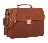 STILORD 'Apolonius' Arbeitstasche Herren Leder Vintage Aktentasche Umhängetasche Dokumententasche A4 15,6 Zoll Laptop Tasche für Büro Business Echtleder, Farbe:maraska - braun
