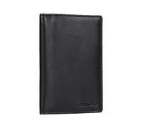 STILORD Arthur Reisepasshülle Leder Reisezubehör Ausweismappe Reisedokumententasche Dokumentenmappe A6 Impfpass Fahrzeugschein Hülle mit RFID Schutz aus Echtleder Farbe:schwarz