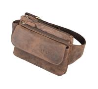 STILORD Atlanta Vintage Bauchtasche Echtleder für Herren Damen Gürteltasche groß zum Umhängen als Brusttasche Cross-Body Bag Hüfttasche Leder Farbe:Veleta - braun