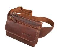 STILORD Atlanta Vintage Bauchtasche Echtleder für Herren Damen Gürteltasche groß zum Umhängen als Brusttasche Cross-Body Bag Hüfttasche Leder Farbe:Porto - Cognac