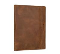 STILORD 'Bernhard' Dokumententasche A5 Leder Business Mappe Büro Organizer Konferenzmappe Echtleder Dokumentenmappe Leder Dokumentenhülle, Farbe:Sepia - braun