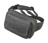 STILORD Boston Gürteltasche Leder Vintage Bauchtasche Männer Frauen Hüfttasche für Kamera Jogging Reise Festival Sport Doggy Bag Echtleder Farbe:avaro - grau