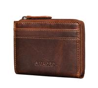 STILORD 'Cardino' Kredit-Kartenetui Leder Kartenhalter - Geldbörse Herren Echtleder - Mini Card-Holder Wallet Karten-Portemonnaie Damen Klein Geldbeutel Portmonee RFID, Farbe:Salerno - braun