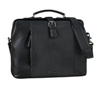 STILORD "Casey Vintage Handtasche Leder Damen Herren Arzttasche Echtleder Umhängetasche Retro Tasche mit Bügelverschluss Einzigartig Farbe:kara - cognac