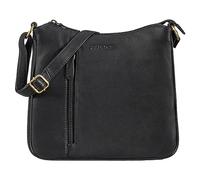 STILORD Cecilia Kleine Umhängetasche Damen Elegante Handtasche Schultertasche Crossbody Bag Ausgehtasche Vintage Echtleder Farbe:schwarz