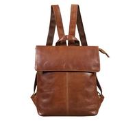 STILORD Charlie Vintage Lederrucksack Braun Mittelgroßer Daypack für Damen Herren 13,3 Zoll Laptop Rucksack aus Echtem Leder Farbe:Cognac - braun