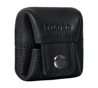 STILORD Claron Kleingeldbörse Leder Münzbeutel Vintage Münzbörse Klein Mini Geldbeutel Wiener Schachtel Minibörse Echtleder mit Geschenkbox Farbe:schwarz