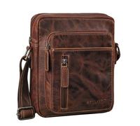 STILORD 'Dain' Umhängetasche Herren klein Leder Schultertasche Herrentasche zum Umhängen Herrenhandtasche Echt-Leder Crossbody Bag Ledertasche Vintage klein Echtleder, Farbe:luino - braun