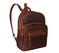 STILORD Damen-Rucksack aus Leder braun - Vintage Frauen-Rucksack - Kleine Tasche aus Echtleder - Handtasche Alba