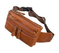 STILORD Damian Große Bauchtasche Leder Vintage Gürteltasche für Herren Damen Crossbody Hip Bag Moderne Hüfttasche für Reisen Jogging Festival aus Echtem Leder Farbe:Texas - braun