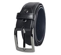 STILORD 'Dean' Anzuggürtel Herren Leder Klassischer Ledergürtel Businessgürtel aus Vollleder Herren-Gürtel Kürzbar in Vintage Geschenkbox Echtes Leder 34 mm, Farbe:schwarz, Größe:110