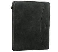 STILORD 'Dexter' Dokumententasche A4 Leder Arbeitsmappe Vintage Aktenmappe Dokumentenmappe DIN A4 Konferenzmappe Schreibmappe für 13.3 Zoll MacBooks, Farbe:anthrazit