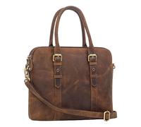 STILORD Eden Businesstasche Damen Leder Vintage Handtasche für 13.3 Zoll Laptop Tablet Elegante Umhängetasche für Büro Uni Hochwertiges Echtleder Farbe:vinto - braun
