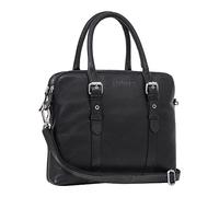 STILORD Eden Businesstasche Damen Leder Vintage Handtasche für 13.3 Zoll Laptop Tablet Elegante Umhängetasche für Büro Uni Hochwertiges Echtleder Farbe:schwarz