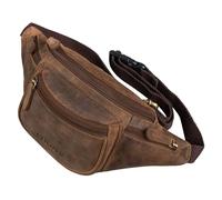 STILORD 'Eliah' Vintage Gürteltasche aus Leder - Perfekt für Reisen, Festivals und Outdoor - Unisex Bauchtasche für Handy und Kamera, Farbe:Calais - braun