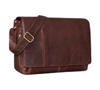STILORD Elias Echtleder Umhängetasche 15.6 Zoll - der verbesserte Klassiker - Vintage Lifestyle 2.0 Farbe:maraska - Dunkelbraun