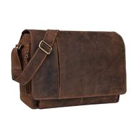 STILORD Elias Echtleder Umhängetasche 15.6 Zoll - der verbesserte Klassiker - Vintage Lifestyle 2.0 Farbe:Calais - braun