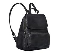 STILORD Ellie Eleganter City Rucksack für Damen Leder Tagesrucksack im Vintage-Look - Rucksack-Tasche Backpack für Büro Uni Reisen Freizeit Lederrucksack Damen Echtleder klein Farbe:schwarz