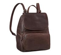 STILORD Ellie Eleganter City Rucksack für Damen Leder Tagesrucksack im Vintage-Look - Rucksack-Tasche Backpack für Büro Uni Reisen Freizeit Lederrucksack Damen Echtleder klein Farbe:Torres - braun