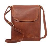 STILORD Ellis Handytasche zum Umhängen Leder Brustbeutel Kleine Ledertasche Umhängetasche für Smartphone und Geldbörse Cross-Body Bag XS Vintage Leder Farbe:Brandy - Cognac
