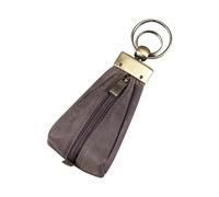STILORD Enno Kleine Schlüsseltasche Leder Schlüsseletui Schlüsselmäppchen Mini Geldbörse Schlüssel-Beutel Schlüsselanhänger mit Reißverschlussfach und Schlüsselring Farbe:schwarz