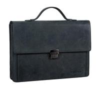 STILORD 'Ernesto' Dokumententasche A4 Leder Vintage Aktenmappe Business Kleine Aktentasche für Arbeit Büro 13,3 Zoll Konferenzmappe mit Henkel und Schloss schmal, Farbe:anthrazit