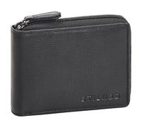 STILORD 'Ernie' Wiener Schachtel Geldbörse Leder Portemonnaie Damen Klein Echtleder Münzbörsen Portmonee Herren Brieftasche- Geldbeutel mit Reißverschluss Kleingeldbörse, Farbe:schwarz