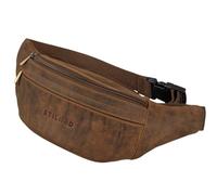 STILORD Esteban Gürteltasche Leder Herren & Damen Crossbody Bag aus Echtleder Vintage Bauchtasche Hüfttasche Umhängetasche Belt Bag Brusttasche für Alltag Reise Freizeit Farbe:aneto - braun