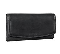 STILORD 'Felicia' Große Geldbörse Damen Leder RFID Schutz Vintage Frauen-Portemonnaie Viele Kartenfächer Frauengeldbörse Groß mit Reißverschluss in Geschenkbox Echtleder, Farbe:schwarz