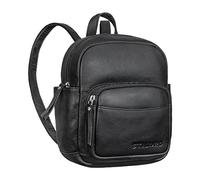 STILORD Gerda Mini Rucksack Damen Leder Vintage Daypack Kleiner Tagesrucksack Moderner City Backpack aus Hochwertigem Echtleder Farbe:schwarz
