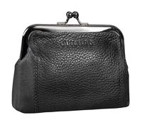 STILORD Goldie Vintage Kiss-Lock Münzbeutel Kleines Portemonnaie Damen Leder Geldbeutel klein Damen Echtleder Antik Spangenportemonnaie Geldbörse mit Clipverschluss