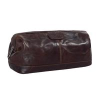 STILORD große Kulturtasche für Männer aus Leder braun - Herren Kulturbeutel - Leder Toilettentasche - Vintage Waschtasche für Reisen Laurin