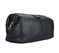 STILORD große Kulturtasche für Männer aus Leder schwarz - Herren Kulturbeutel - Leder Toilettentasche - Vintage Waschtasche für Reisen Laurin