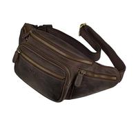 STILORD große Leder-Bauchtasche braun - Vintage Gürteltasche für Herren, Damen & Kinder - Retro Hüfttasche für Jogging, Festival, Urlaub 'Caspar'