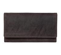 STILORD "Hannah Vintage Geldbörse für Damen aus Antik Leder groß Portemonnaie Reißverschluss Kleingeld EC-Karten Horizontal mit RFID NFC Schutz Farbe:Kara - Cognac
